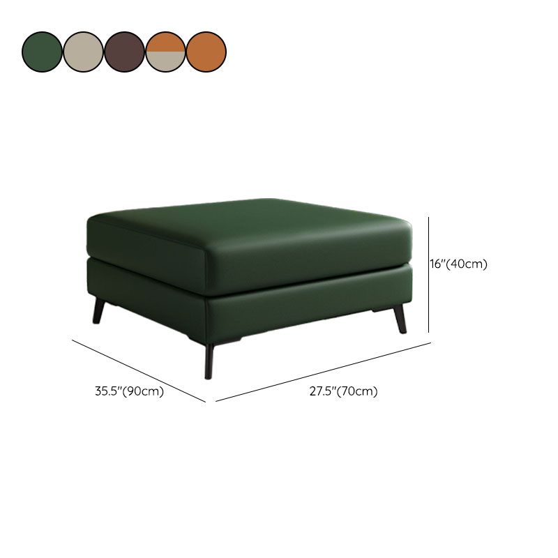 Rectangular Contemporary Ottoman Leather Foot Stool with Black Legs Clearhalo 'furn' 'furn_ottomans_poufs' 'Furniture' 'Living Room Furniture' 'Ottomans & Poufs' 'ottomans_poufs' 1200x1200_8b860b6e-a7c3-4312-9298-3780a538edf1