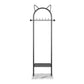 Metal Hall Stand, Hall Tree with Storage Shelf & Hanging Rail, Gold and Black Clearhalo 'Entry & Mudroom Furniture' 'furn' 'furn_hall_tree_coat_racks' 'Furniture' 'Hall Trees & Coat Racks' 'hall_tree_coat_racks' 1200x1200_8b8614a1-f5e4-4f81-b7fe-3a5dde4eadfb