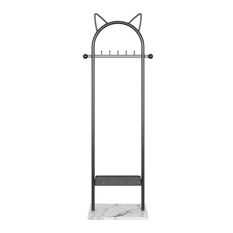 Metal Hall Stand, Hall Tree with Storage Shelf & Hanging Rail, Gold and Black Clearhalo 'Entry & Mudroom Furniture' 'furn' 'furn_hall_tree_coat_racks' 'Furniture' 'Hall Trees & Coat Racks' 'hall_tree_coat_racks' 1200x1200_8b8614a1-f5e4-4f81-b7fe-3a5dde4eadfb