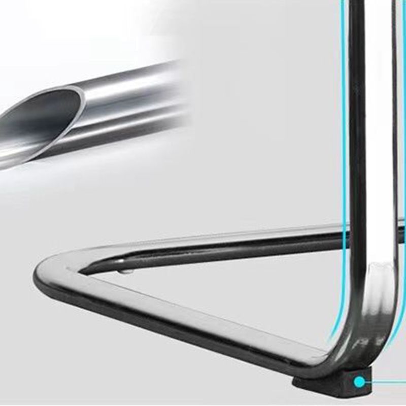 Chaise d'ordinateur contemporaine Faux Tableau de bureau à bras rembourrés en cuir en cuir