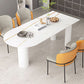 Modern Sintered Stone Dining Table 3-foot Kitchen Dinner Table Clearhalo 'Dining Tables & Seating' 'Dining Tables' 'dining_table' 'furn' 'furn_dining_table' 'Furniture' 'Kitchen & Dining Furniture' 1200x1200_8b87f395-505a-4295-aaae-4e874395d870