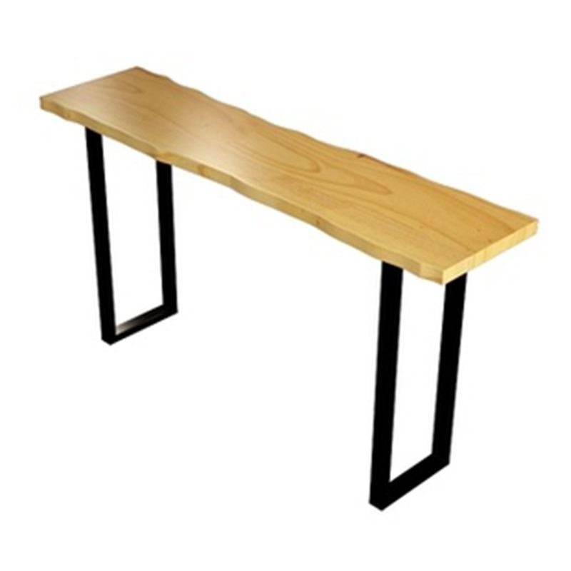 Rectangle Sled Base Solid Wood Bar Table for Kitchen Dining Room Clearhalo 'Bar Furniture' 'Bar Tables' 'bar_tables' 'furn' 'furn_bar_tables' 'Furniture' 'Kitchen & Dining Furniture' 1200x1200_8b89fd35-0bbe-4b9f-bf57-e031511d6964