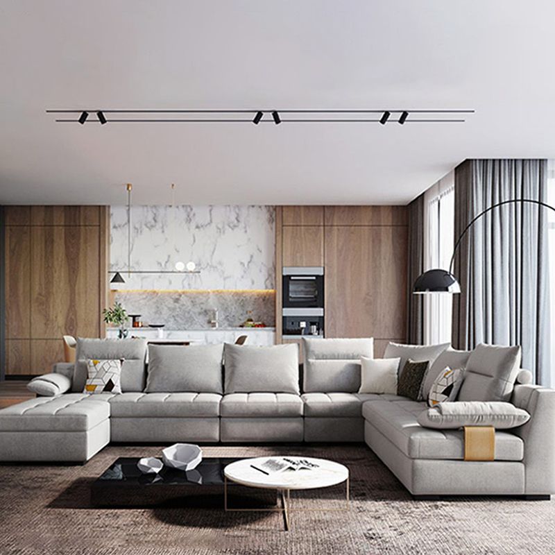 Cuscino contemporaneo Top ARM Sezione divano di divano di velluto sezionale