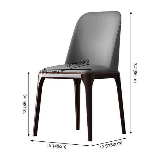 Solid Wood Industrial Dining Room Chair Matte Finish Parsons Dining Chair Clearhalo ' kitchen&dining_furn' 'Dining Chairs' 'Dining Tables & Seating' 'dining_chair' 'furn' 'furn_dining_chair' 'Furniture' 'furniture_dining_chair' 'Kitchen & Dining Furniture' 'kitchen' 1200x1200_8b8ae780-92f4-4e49-aadb-55a51e6e3c74
