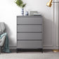 Commode en bois manufacturé avec coffre de rangement contemporain de 15,6 pouces de largeur