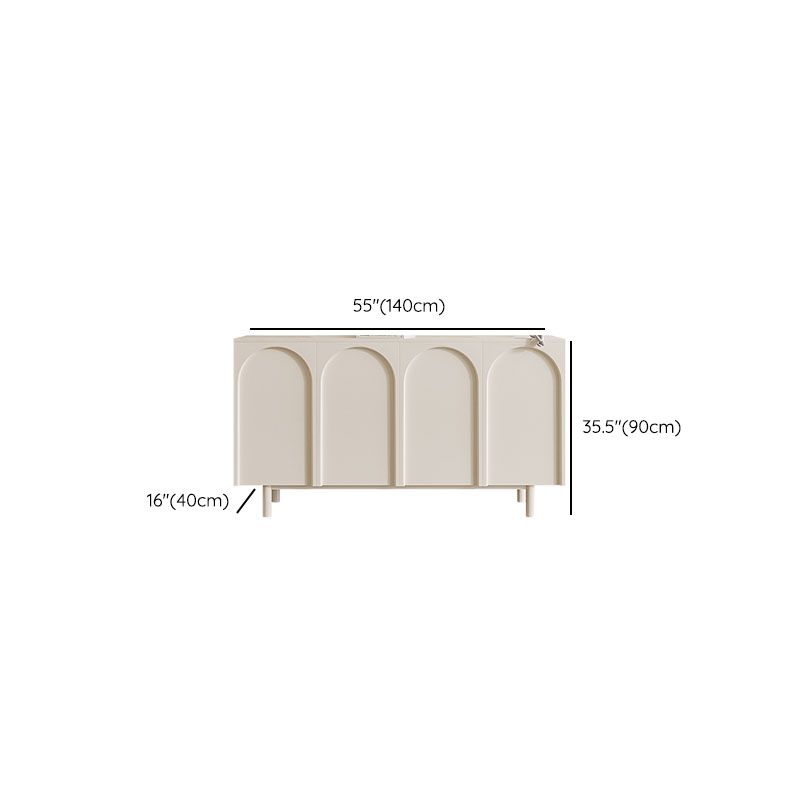 Tavolo di sideboard in stile contemporaneo a buffet in legno con armadi
