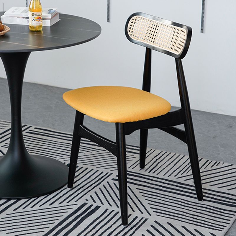 Modern Style Open Back Dining Side Chair Wood Side Dining Chairs for Home Use Clearhalo ' kitchen&dining_furn' 'Dining Chairs' 'Dining Tables & Seating' 'dining_chair' 'furn' 'furn_dining_chair' 'Furniture' 'furniture_dining_chair' 'Kitchen & Dining Furniture' 'kitchen' 1200x1200_8b8f3bd3-48cf-4642-abf6-55338a8c4231