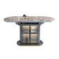 Glam Home Extendable Dining Table Sintered Stone Pedestal Table with Drawers Clearhalo 'Dining Tables & Seating' 'Dining Tables' 'dining_table' 'furn' 'furn_dining_table' 'Furniture' 'furniture_dining_table' 'Kitchen & Dining Furniture' 'kitchen' 'kitchen_dining_table' 1200x1200_8b8f81cc-3c7f-4182-b257-0a0733f3e321