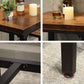 Juego de mesa de Bar Industrial de 1/3/4/5 piezas, mesa cuadrada de madera de pino para cafetería