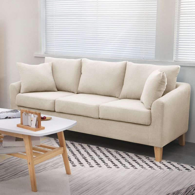 Scandinavian Pillow Top Arm Sofa with Sewn Pillow Back for Apartment Clearhalo 'Furniture' 'furniture_sofas' 'kitchen' 'kitchen_sofas' 'Living Room Furniture' 'Sofa' 'sofas' 1200x1200_8b912d01-737f-433c-97bd-593c657b586f
