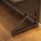 Mesa de oficina de escritura de madera de estilo moderno con 3 leges en marrón