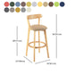 Modern Scandinavian 27.95 Bar Stool Round Seat Indoor Stool with Wood base Clearhalo 'Bar Furniture' 'Bar Stools' 'bar_stools' 'furn' 'furn_bar_stools' 'furniture_bar_stools' 'Kitchen & Dining Furniture' 'kitchen&dining_furn' 'kitchen' 'kitchen_furn' Furniture' 1200x1200_8b92b493-83a7-4d10-9560-171b8fef4879