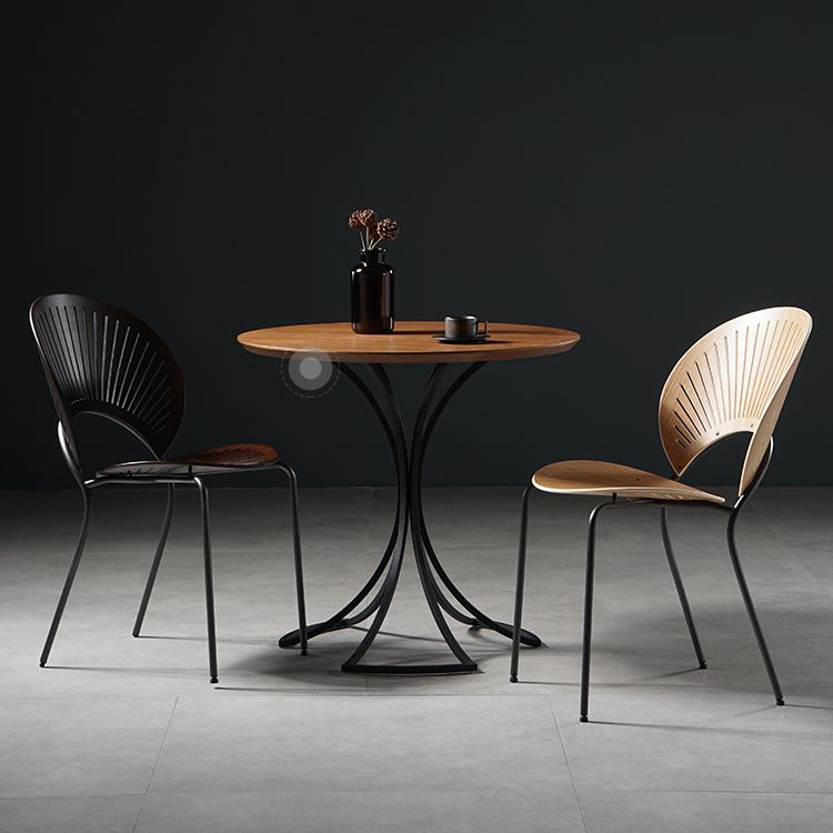 Contemporary Metal Dining Chair for Home Use Open Back Dining Side Chair Clearhalo ' kitchen&dining_furn' 'Dining Chairs' 'Dining Tables & Seating' 'dining_chair' 'furn' 'furn_dining_chair' 'Furniture' 'furniture_dining_chair' 'Kitchen & Dining Furniture' 'kitchen' 1200x1200_8b92bbdd-d718-43fc-b8d3-84775a3bedfa