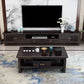Traditional TV Media Stand Open Shelving Rubberwood TV Stand Console with Drawers Clearhalo 'furn' 'furn_tv_stands_entertainment_centers' 'Furniture' 'Living Room Furniture' 'TV Stands & Entertainment Centers' 'TV Stands & Media Storage Furniture' 'tv_stands_entertainment_centers' 1200x1200_8b93a3e7-26a8-4cf2-9751-4a6b483c6f56