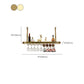 Glam Style Hanging Wine Rack Metal Wine Bottle & Glass Rack for Bar Clearhalo 'furn' 'furn_wine_racks' 'Furniture' 'Kitchen & Dining Furniture' 'Wine Racks' 'wine_racks' 1200x1200_8b94520c-fac8-4bc6-871d-27bde4d7af80