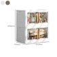 Contemporary Hinged Wardrobe Armoire Plastic Wardrobe Closet