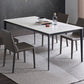 Contemporary Rectangle Dining Table Stone Dining Table with 4 Legs