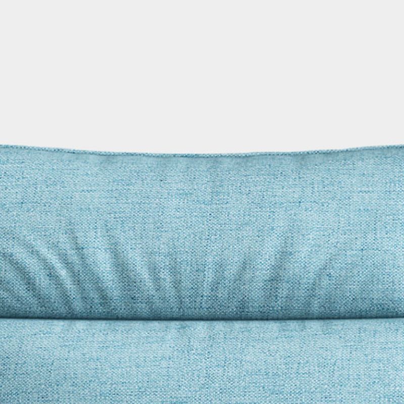 Fabric and Faux Leather Square Arm Settee Furniture with 2 Pillows Clearhalo 'furn' 'furn_sofas' 'Furniture' 'furniture_sofas' 'kitchen' 'kitchen_sofas' 'Living Room Furniture' 'Sofa' 'sofas' 1200x1200_8b967cd7-3b14-42d4-a9a9-af70546dfa75