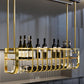 Luxury Hanging Wine Bottle Holder Metal Kitchen Wine Rack Bottle