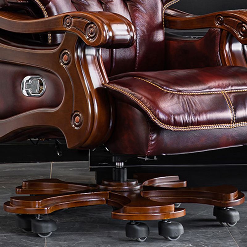 Sedia reclinabile tradizionale Base girevole in metallo in metallo con poggiapiedi