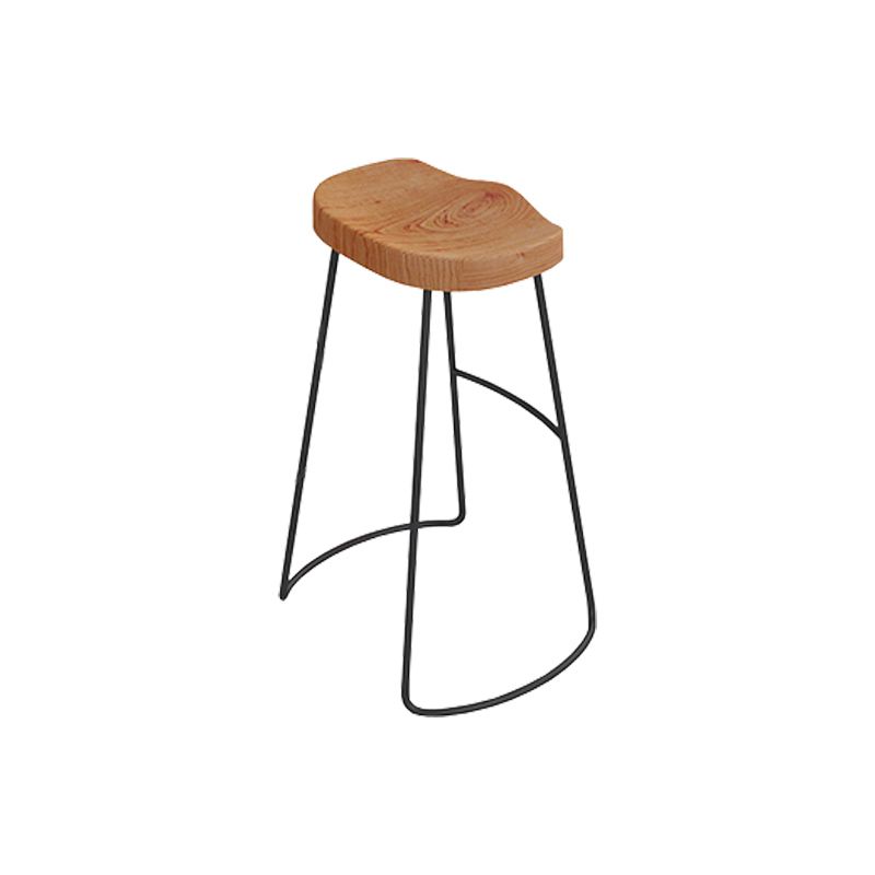 Wood Backless Dining Stools Contemporary Bar Stools with Footrest Clearhalo 'Bar Furniture' 'Bar Stools' 'bar_stools' 'furn' 'furn_bar_stools' 'Furniture' 'Kitchen & Dining Furniture' 1200x1200_8b9ad669-719b-47dd-b721-7a3ac8a040fd