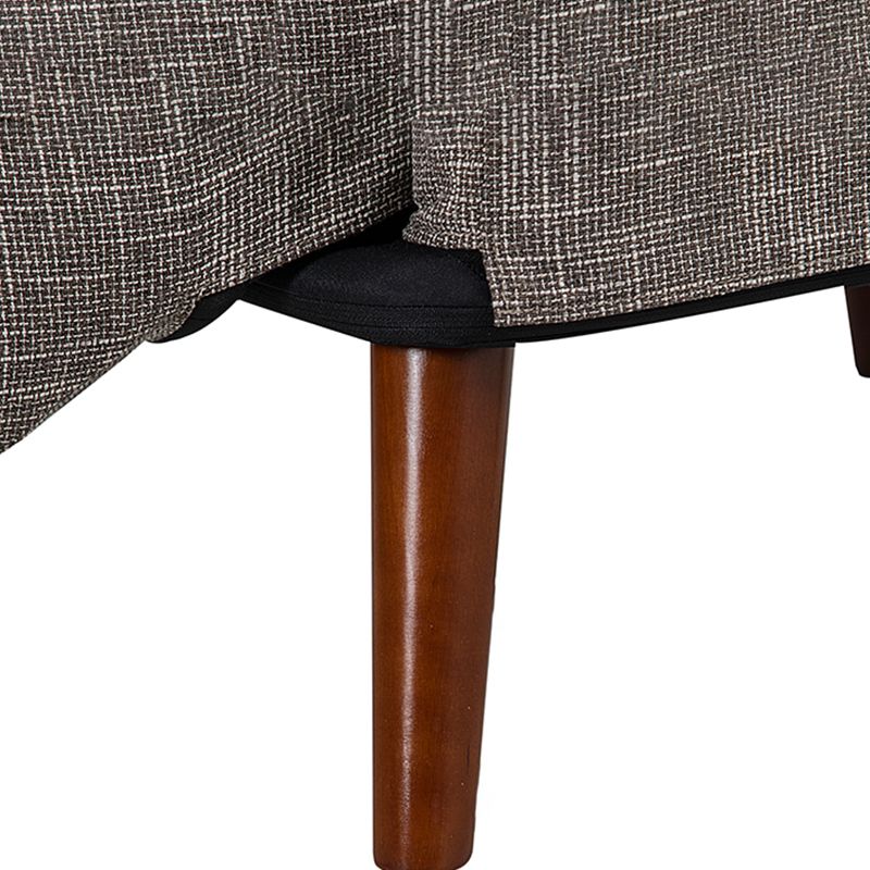 Moderna sedia reclinabile reclinabile in polvere in polvere in grigio