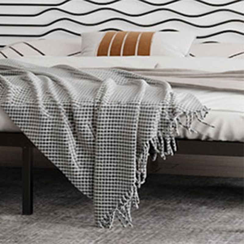 Glam Metallic Standard Bed, Beveled Open-Frame Headboard Bed Frame Clearhalo 'Bedroom Furniture' 'Beds' 'furn' 'furn_beds' 'Furniture' 1200x1200_8b9ca784-24bd-49ba-a1fc-5331a42029de