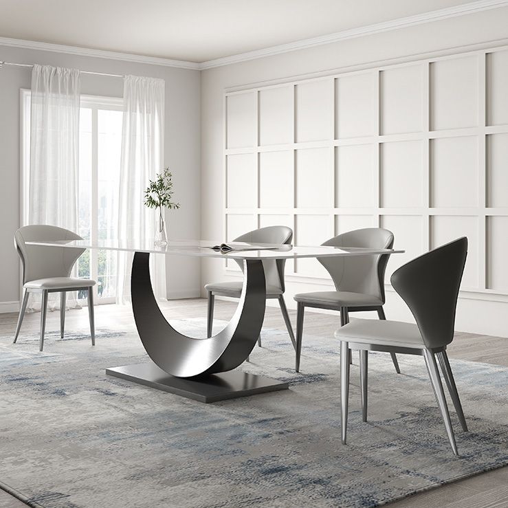 1/3/4/5/7/8 Pieces Dining Chairs Set Dining Table Set with Sintered Stone Top Clearhalo 'Dining Room Sets' 'Dining Tables & Seating' 'dining_room_set' 'furn' 'furn_dining_room_set' 'Furniture' 'furniture_dining_room_set' 'Kitchen & Dining Furniture' 1200x1200_8b9cbea9-67ff-4583-8d64-9af120cd3a76