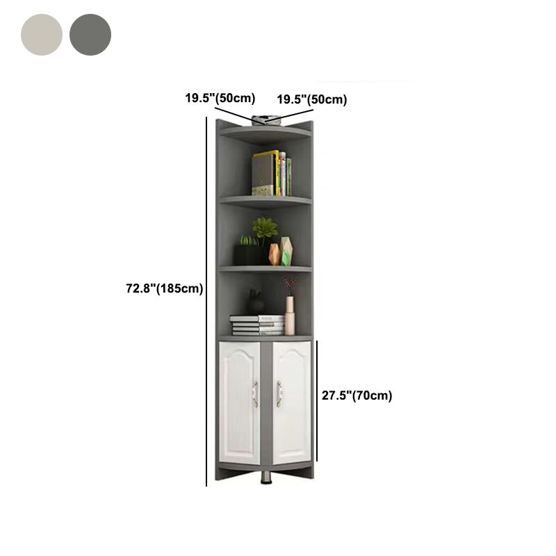 Armadio resistente alle macchie con ripiani e porte moderne moderni rettangolo