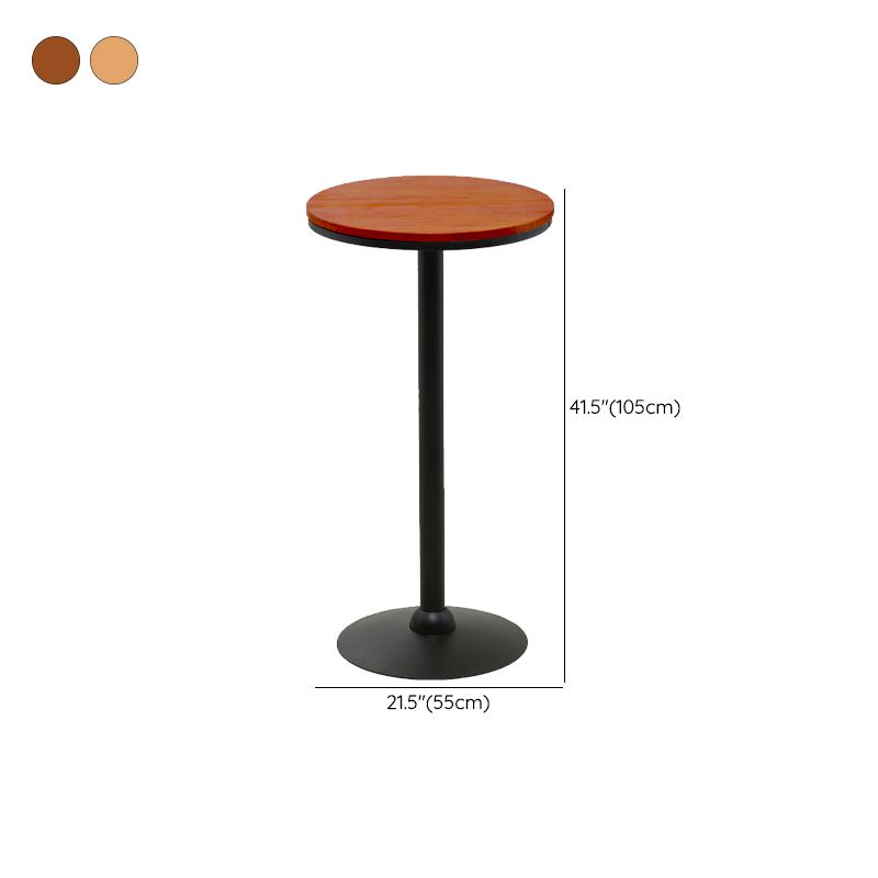 Industrial Style Bistro Bar Table Solid Wood Top Bar Table for Dining Room Clearhalo 'Bar Furniture' 'Bar Tables' 'bar_tables' 'furn' 'furn_bar_tables' 'Furniture' 'Kitchen & Dining Furniture' 1200x1200_8b9d8fe6-9225-470a-9d7c-a718f250f89b