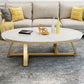 Faux Marble and Stone Coffee Table Cross Legs Cocktail Table Clearhalo 'Coffee & Accent Tables' 'Coffee Tables' 'coffee_tables' 'furn' 'furn_coffee_tables' 'Furniture' 'furniture_coffee_tables' 'Living Room Furniture' 1200x1200_8ba48ae8-0cf9-4f06-a72b-0e81748be685