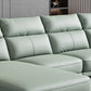 Industrial Sectional Sofa Green Pillow Top Arm Sofa for Living Room