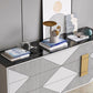Opbergkist met een breedte van 15,6 inch Klassiek Glam Stone-opbergkistcommode