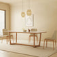 Industrial Dining Room Table Rectangle Stone Dining Site Table in White Clearhalo 'Dining Tables & Seating' 'Dining Tables' 'dining_table' 'furn' 'furn_dining_table' 'Furniture' 'Kitchen & Dining Furniture' 1200x1200_8ba5e7c9-cf94-4f1e-b9f7-6fc59a163d6a
