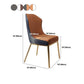 Nordic Glam Style Chair Dining Armless Chairs with Metal Legs for Kitchen Clearhalo 'Dining Chairs' 'Dining Tables & Seating' 'dining_chair' 'furn' 'furn_dining_chair' 'Furniture' 'Kitchen & Dining Furniture' 1200x1200_8ba74041-35c8-451e-814d-d1ee1dca14a6