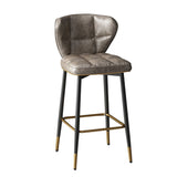 Contemporary Leather Bar Stool Buckets Indoor Low Back Stool with Steel Legs Clearhalo 'Bar Furniture' 'Bar Stools' 'bar_stools' 'furn' 'furn_bar_stools' 'furniture_bar_stools' 'Kitchen & Dining Furniture' 'kitchen&dining_furn' 'kitchen' 'kitchen_furn' Furniture' 1200x1200_8ba875b7-0c38-4b47-8de6-160babfdedc4