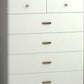 Cómoda cómoda de almacenamiento de estilo moderno, cómoda de almacenamiento de madera maciza para dormitorio