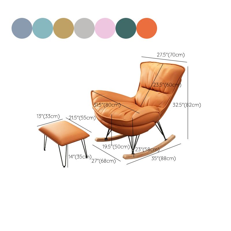 Chaise de rocker simple de style simple chaise paresseuse pour chambre à coucher