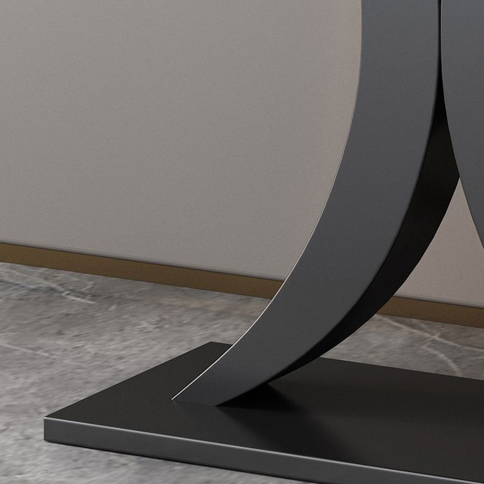 Tavolo di accento console contemporanea Antique Finitura Malf Moon Console Table