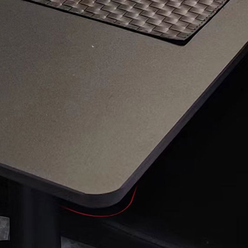 Contemporary Black Stone Dining Set 1/4/7 Pieces Rectangle Dining Table Set Clearhalo 'Dining Room Sets' 'Dining Tables & Seating' 'dining_room_set' 'furn' 'furn_dining_room_set' 'Furniture' 'Kitchen & Dining Furniture' 1200x1200_8baa98dc-b419-414e-ae5d-afb539e30e76