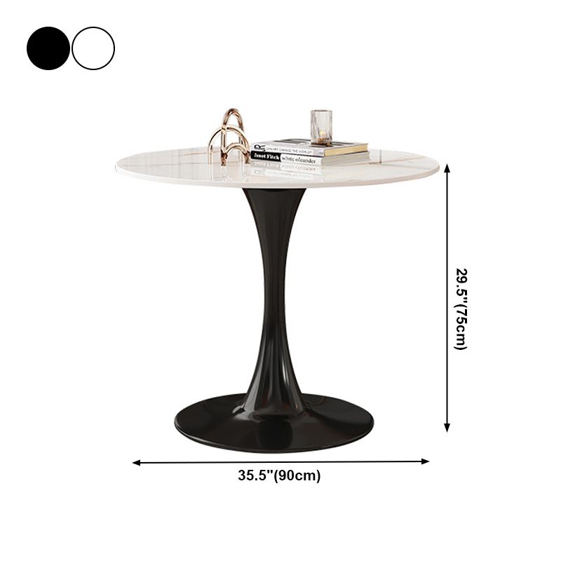 Traditional Luxury Style Dining Table Round Sintered Stone Table for Dining Room Clearhalo ' dining_table' 'Dining Tables & Seating' 'Dining Tables' 'furn' 'furn_dining_table' 'Furniture' 'furniture_dining_table' 'Kitchen & Dining Furniture' 'kitchen&dining_furn' 'kitchen' 'kitchen_dining_table' 1200x1200_8bab95b1-94a0-4c65-997b-02a932f84bd8