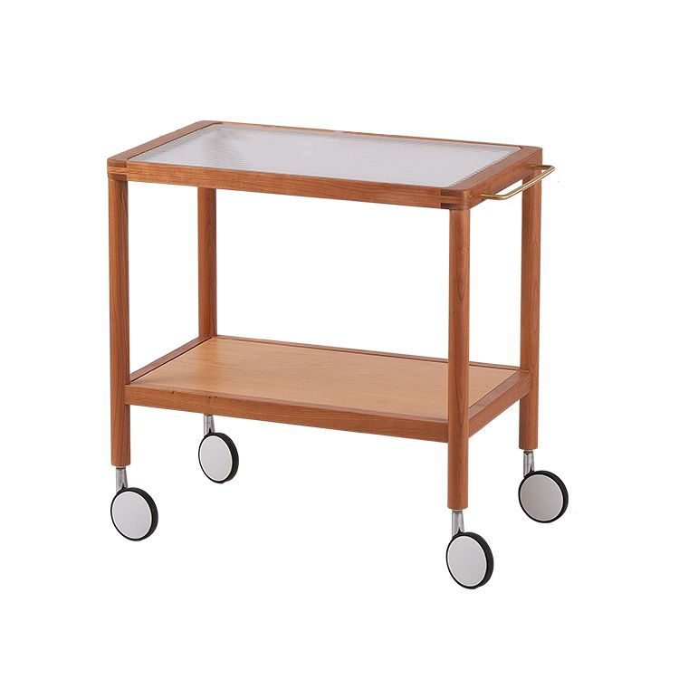 25.2" Wide Rectangular Glass End Slide Table Brown Cherry Side Table with Storage Clearhalo 'Coffee & Accent Tables' 'End & Side Tables' 'end_side_tables' 'furn' 'furn_end_side_tables' 'Furniture' 'Living Room Furniture' 1200x1200_8bad5eab-b8d3-41b9-8f2d-198fbfb0d0ea