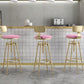 Glam Rotatable Liftable Counter Stool Iron Cashier Bar Stool with Cushion and Pedal Clearhalo 'Bar Furniture' 'Bar Stools' 'bar_stools' 'furn' 'furn_bar_stools' 'Furniture' 'furniture_bar_stools' 'Kitchen & Dining Furniture' 1200x1200_8baeae58-63b9-4f62-8c7c-ccf7f60ebee5