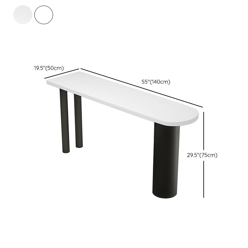Juego de mesa de bar blanca contemporánea, mesa de bar con tapa de piedra de 1/3/5 piezas y taburetes de cuero