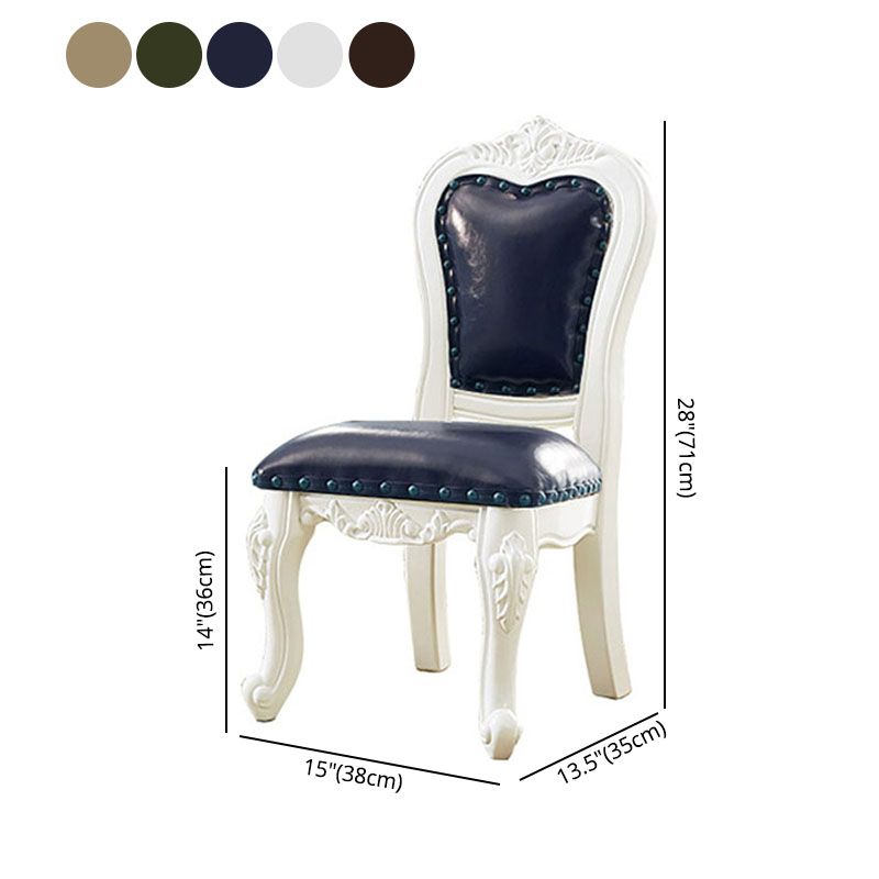 Victoria Style Rubberwood Dining Chairs Kitchen Open Back Dining Chair Set Clearhalo ' kitchen&dining_furn' 'Dining Chairs' 'Dining Tables & Seating' 'dining_chair' 'furn' 'furn_dining_chair' 'Furniture' 'furniture_dining_chair' 'Kitchen & Dining Furniture' 'kitchen' 1200x1200_8bb0dc93-c2f4-4faa-9d37-aeebb60c7003