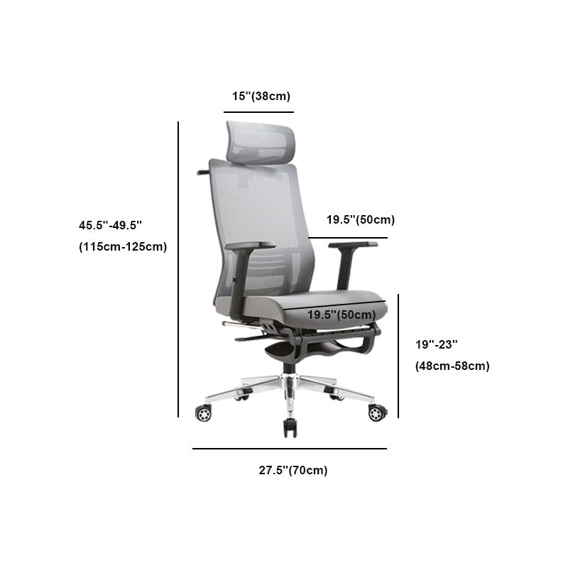 Lumbar Support Office Chair Contemporary High Back Desk Chair Clearhalo 'furn' 'furn_office_chair' 'Furniture' 'Office Chairs' 'Office Furniture' 'office_chair' 1200x1200_8bb29856-5fe0-4346-8b46-5963acaff2ea