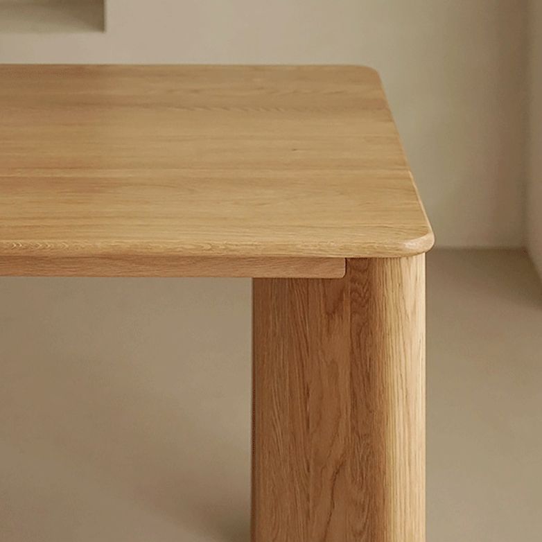 Mesa de comedor rectangular muebles de madera maciza con 4 patas