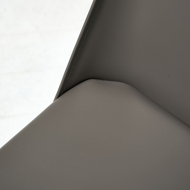 Modern Leather Dining Room Chairs Armless Metal Dining Chairs for Restaurant Use Clearhalo ' kitchen&dining_furn' 'Dining Chairs' 'Dining Tables & Seating' 'dining_chair' 'furn' 'furn_dining_chair' 'Furniture' 'furniture_dining_chair' 'Kitchen & Dining Furniture' 'kitchen' 1200x1200_8bb4832b-1c91-4b18-8b12-4448d06aeda6