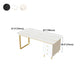 Metal Base Writing Desk Glam Style Office Desk with 3-drawer Clearhalo 'Furniture' 'furniture_office_desk' 'Office Desks' 'Office Furniture' 'office_desk' 1200x1200_8bb4d1ee-afb9-4713-a15c-fdf6caebb576