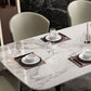Juego de mesa de piedra sinterizada rectangular de estilo moderno 1/4/5/7 Piezas Set de comedor